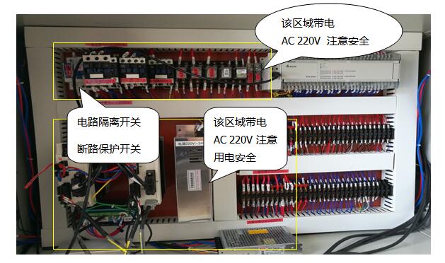 橡皮筋裁断粘胶一体机安全装置位置在哪里？