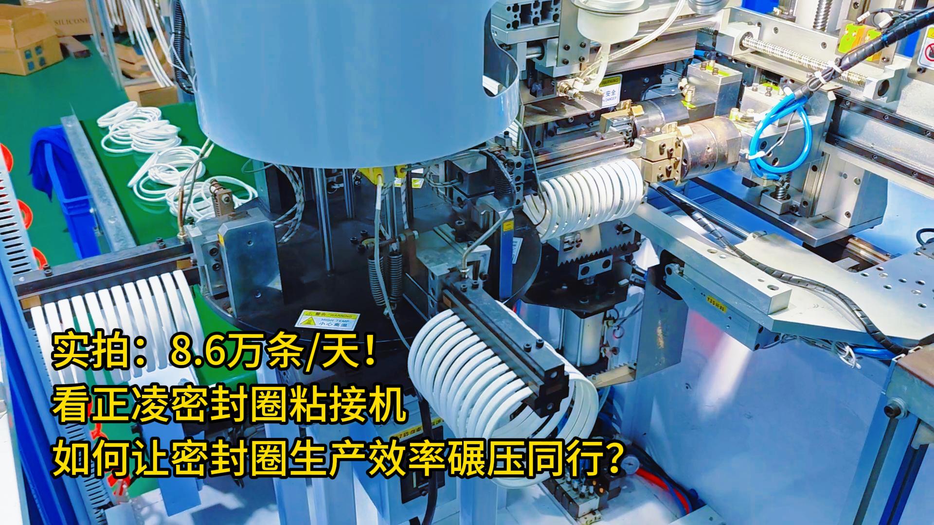 实拍：8.6万条/天！看正凌密封圈粘接机如何让密封圈生产效率碾压同行？